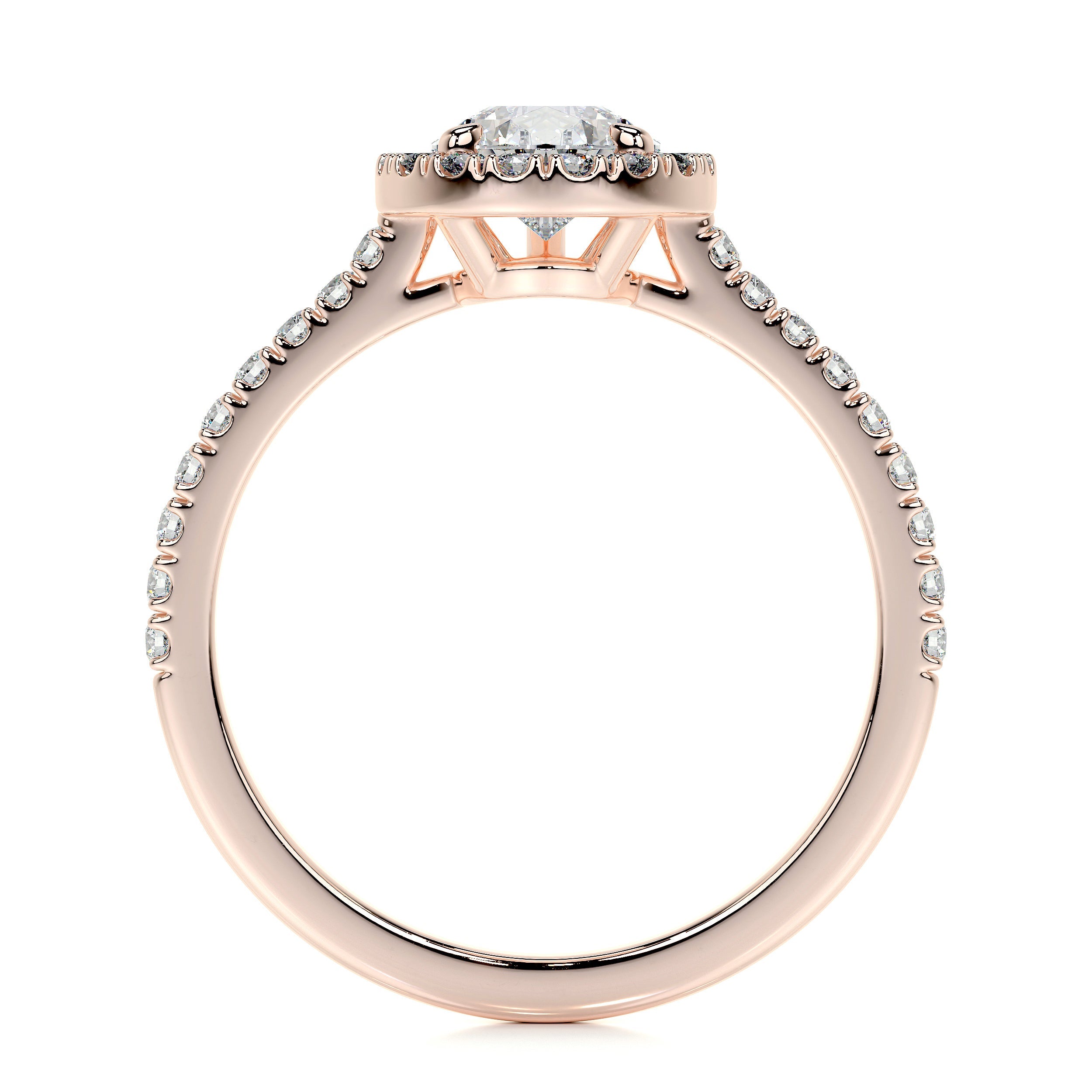 Sophia Lab Grown Diamond Ring   (1.50 Carat) -14K Rose Gold