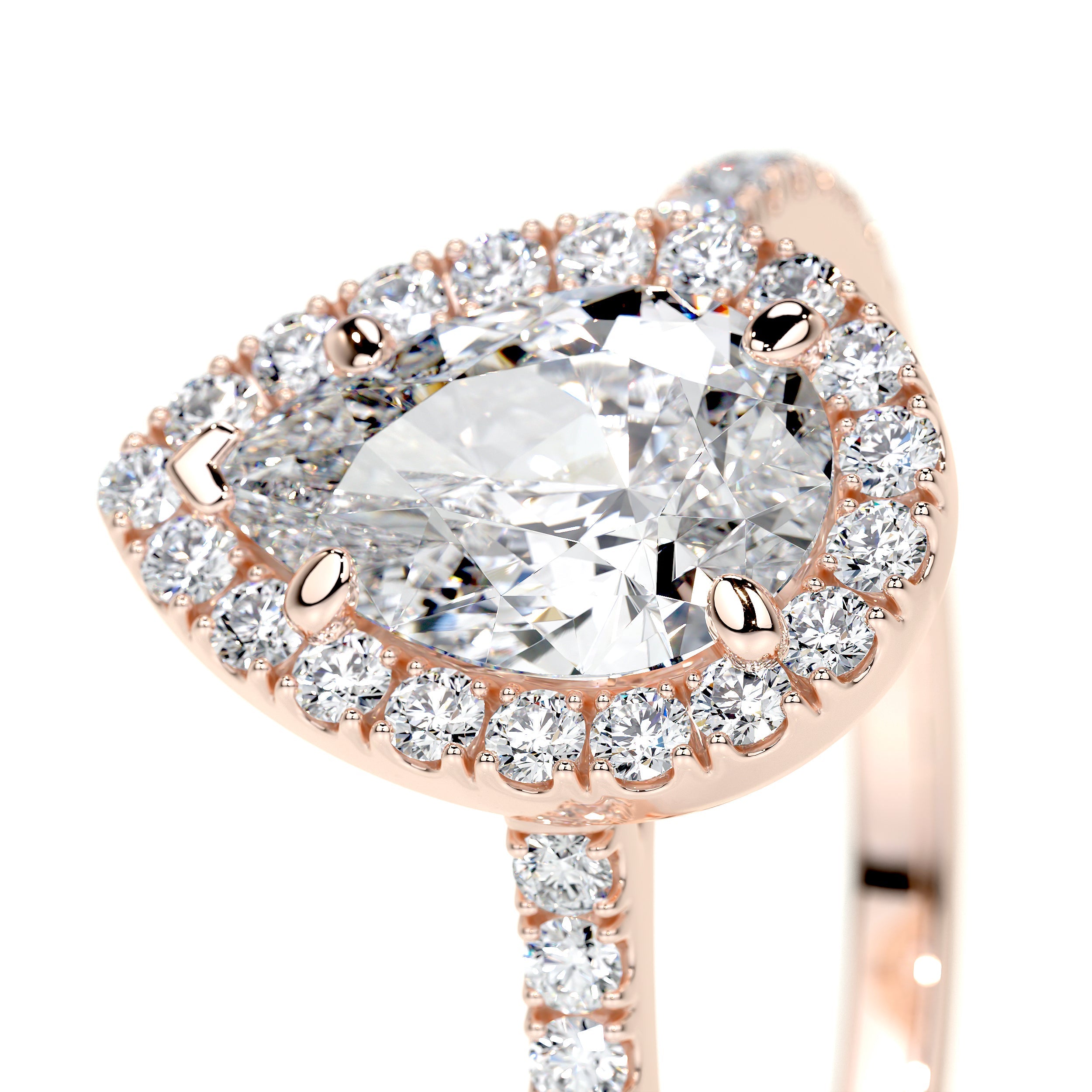 Sophia Lab Grown Diamond Ring   (1.50 Carat) -14K Rose Gold