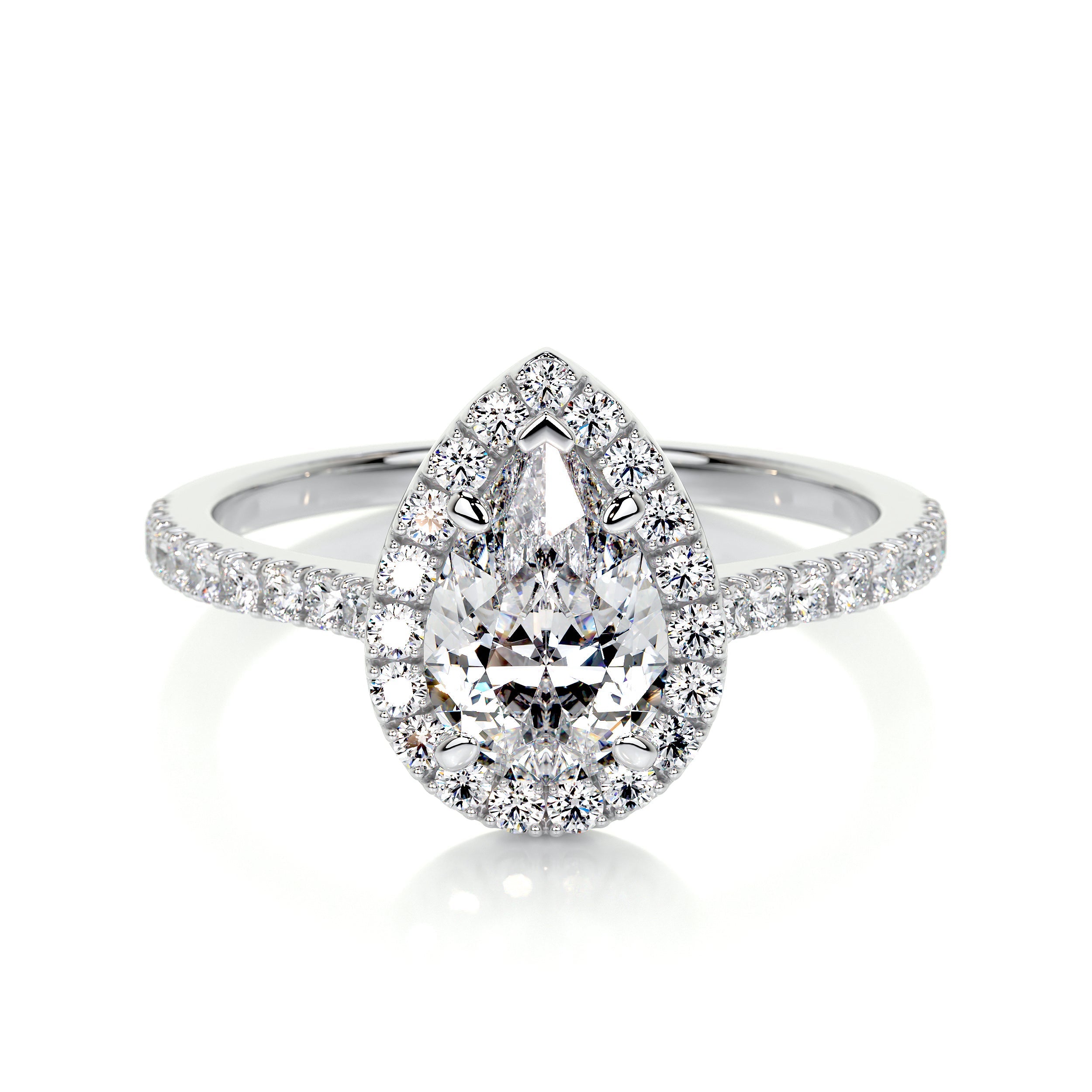 Sophia Lab Grown Diamond Ring   (1.50 Carat) -18K White Gold