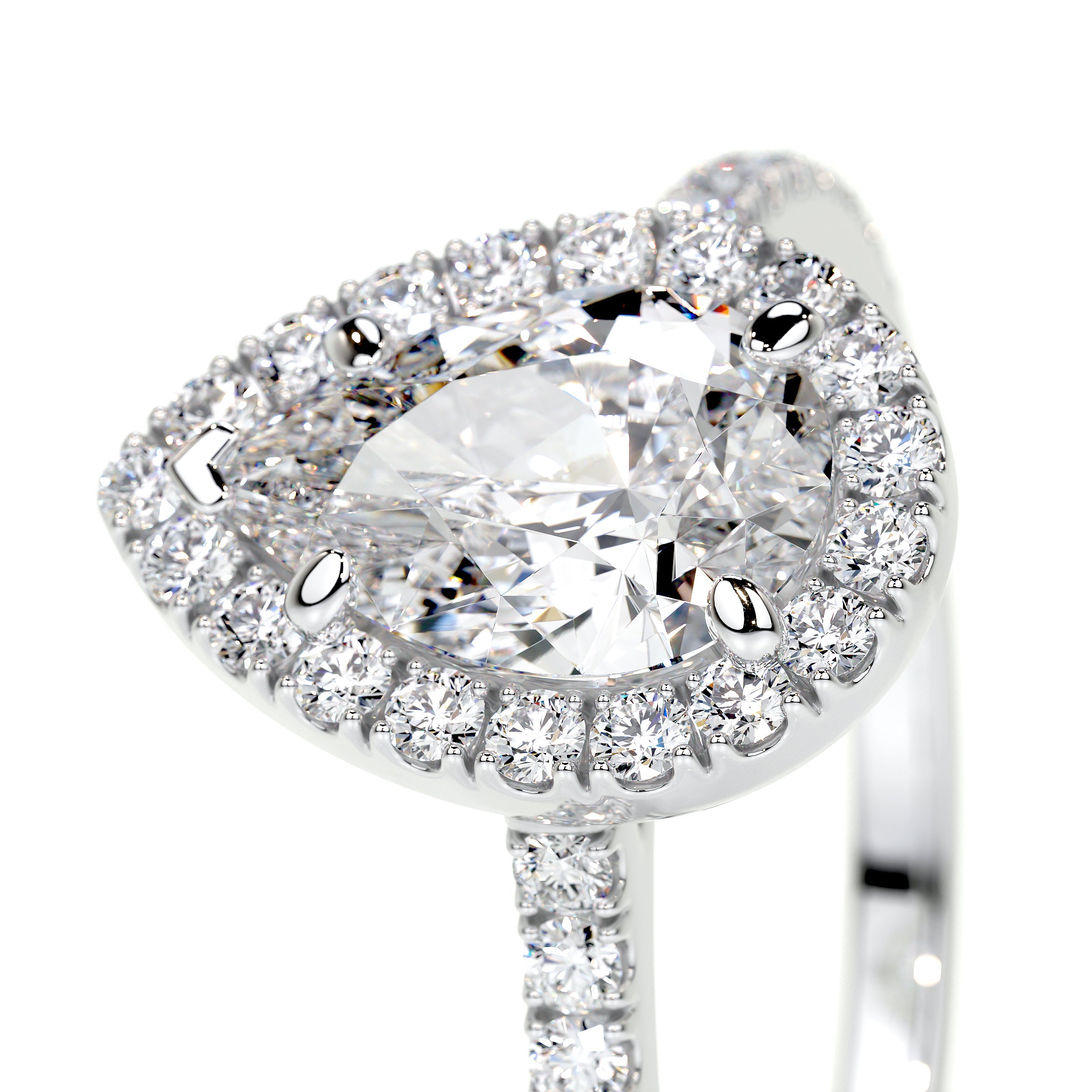 Sophia Lab Grown Diamond Ring   (1.50 Carat) -18K White Gold