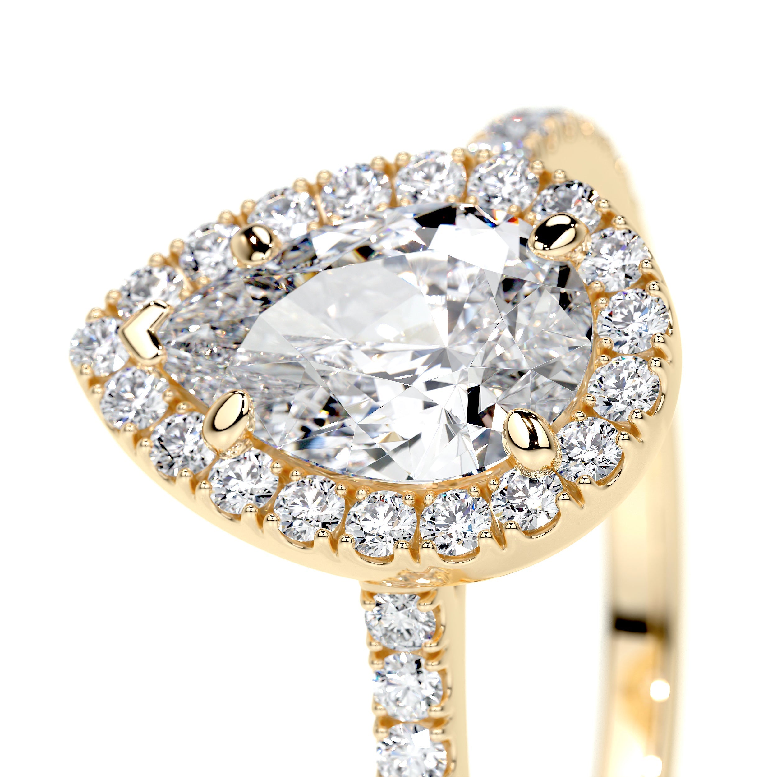 Sophia Lab Grown Diamond Ring   (1.50 Carat) -18K Yellow Gold