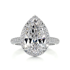 Margarita Diamond Engagement Ring -18K White Gold