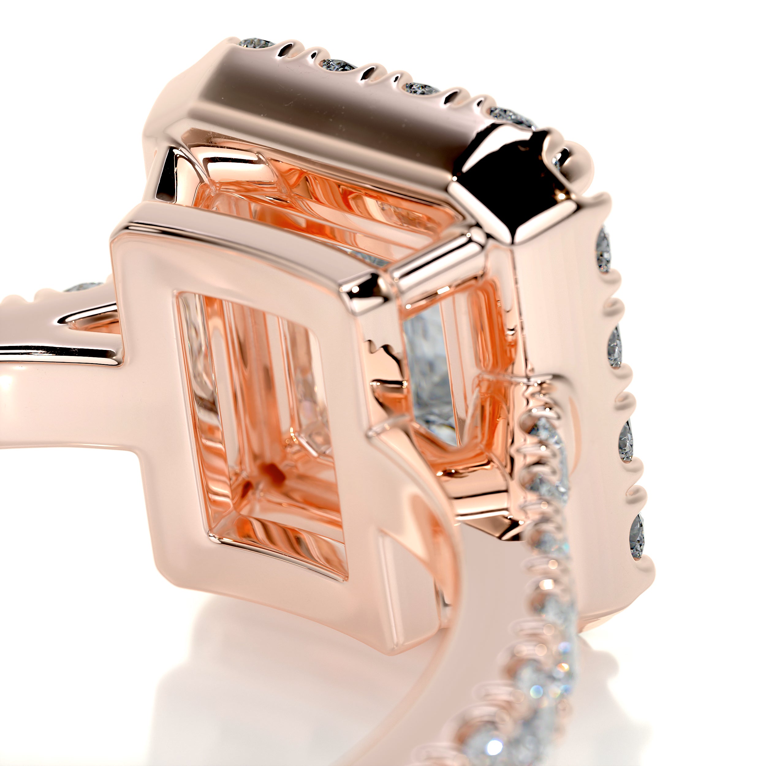 Zoey Diamond Engagement Ring   (1.5 Carat) -14K Rose Gold