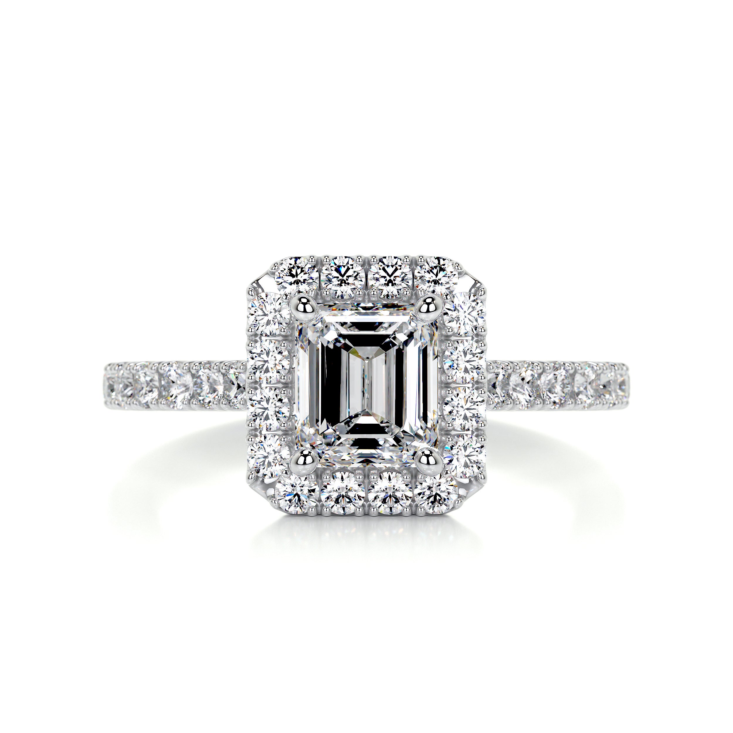 Zoey Diamond Engagement Ring   (1.5 Carat) -14K White Gold