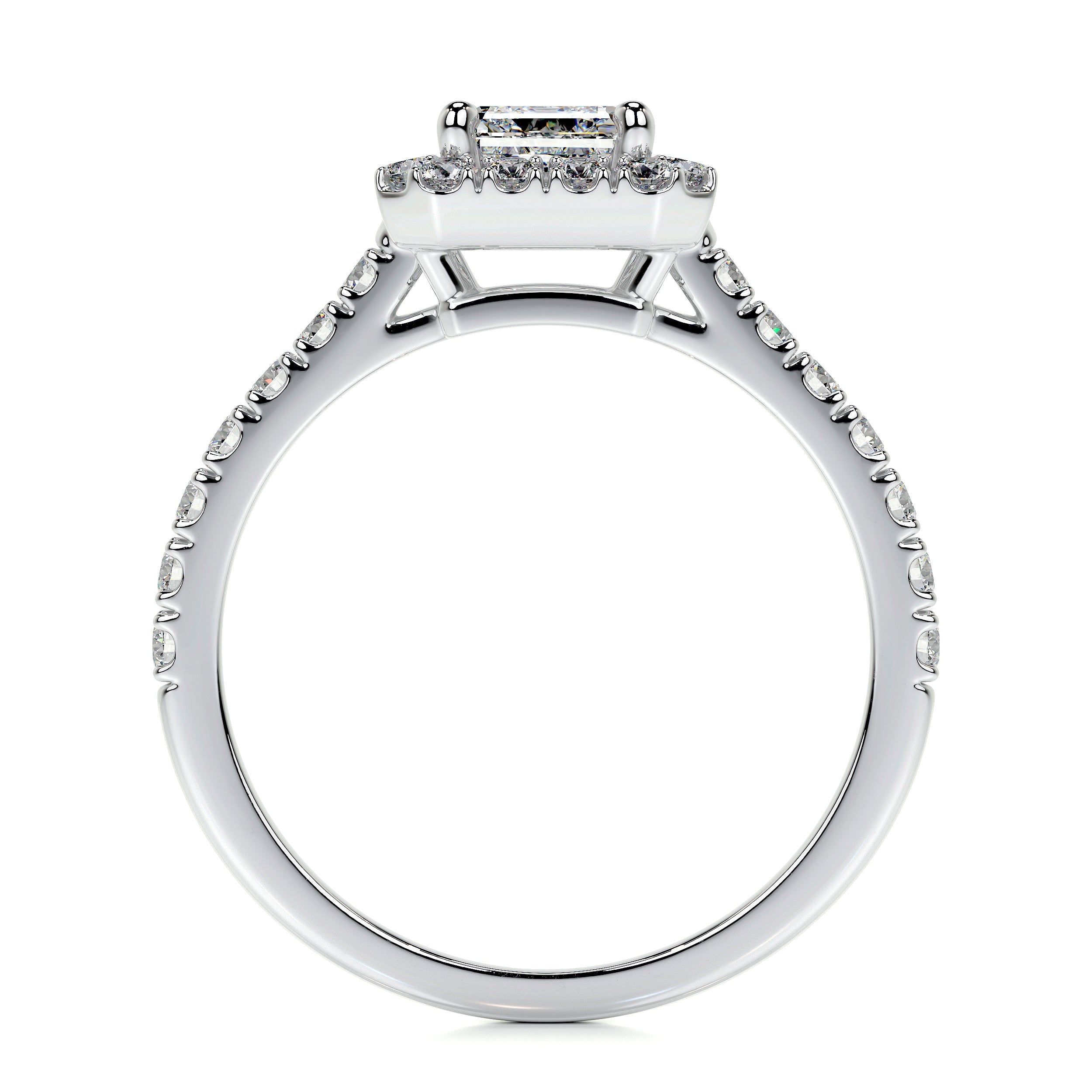 Zoey Lab Grown Diamond Ring   (1.5 Carat) -14K White Gold