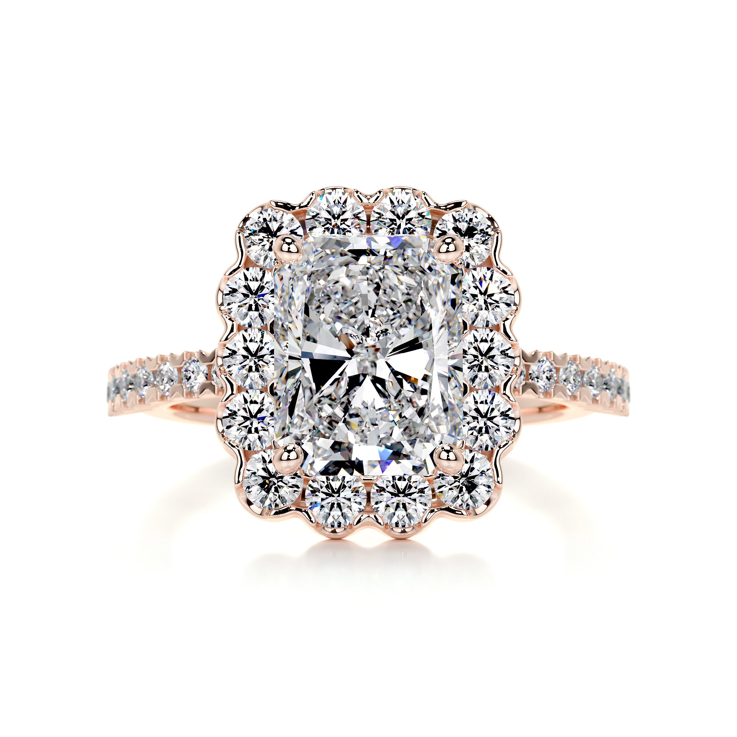 Sherry Diamond Engagement Ring -14K Rose Gold
