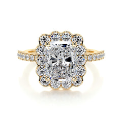 Sherry Lab Grown Diamond Ring -18K Yellow Gold