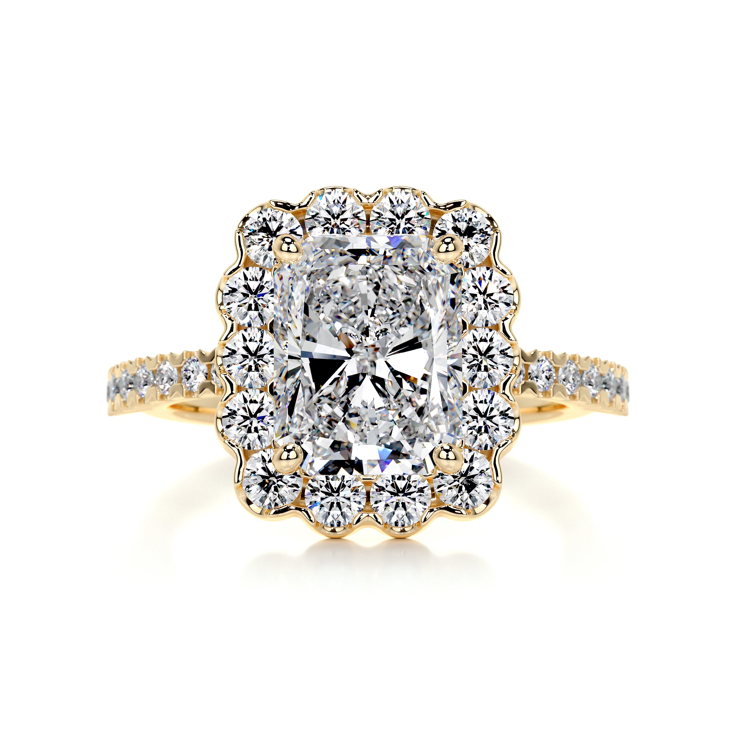 Sherry Diamond Engagement Ring -18K Yellow Gold