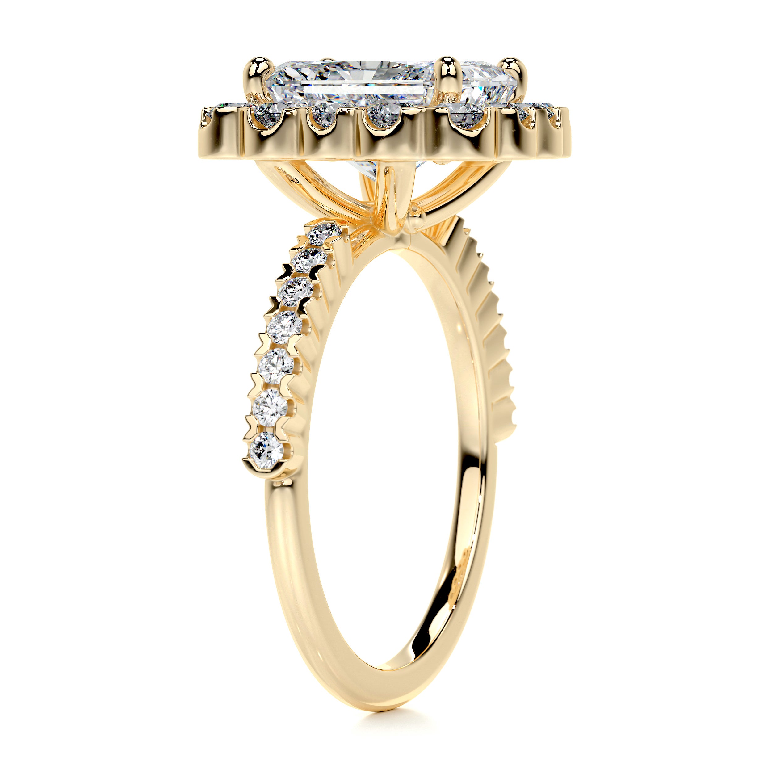 Sherry Diamond Engagement Ring -18K Yellow Gold