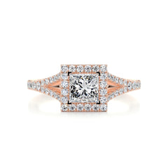 Celia Diamond Engagement Ring -14K Rose Gold