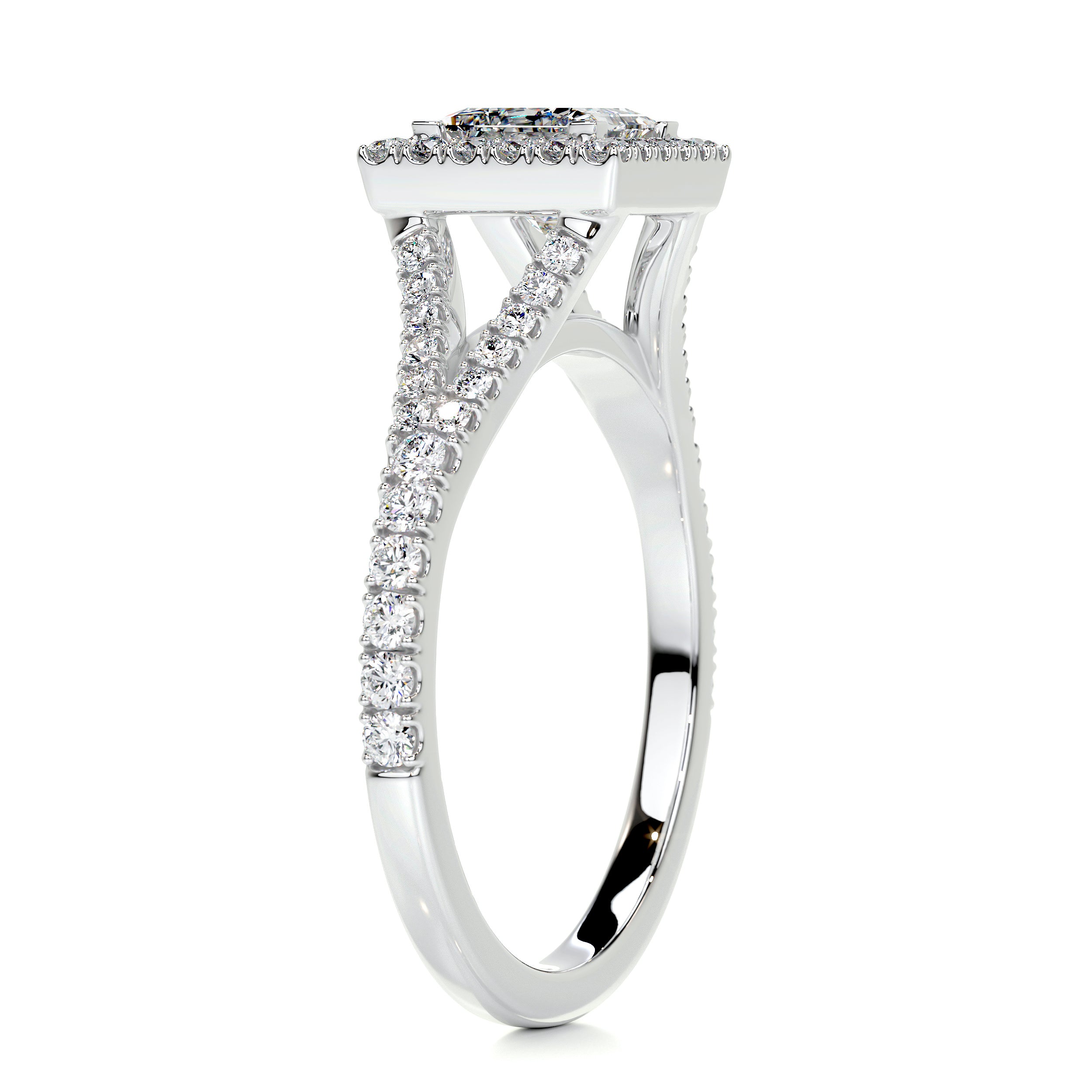 Celia Diamond Engagement Ring   (1.25 Carat) -14K White Gold