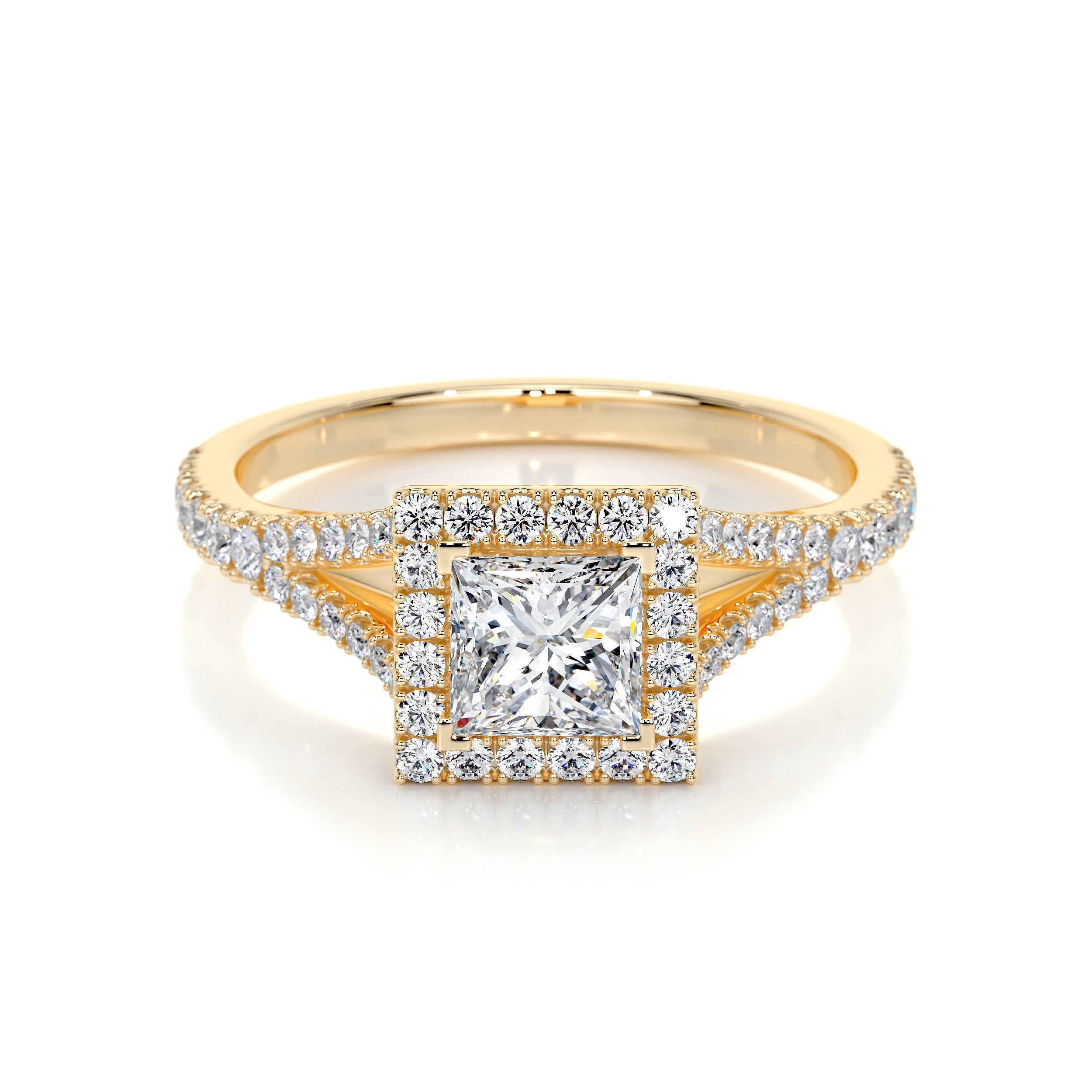 Celia Lab Grown Diamond Ring   (1.25 Carat) -18K Yellow Gold