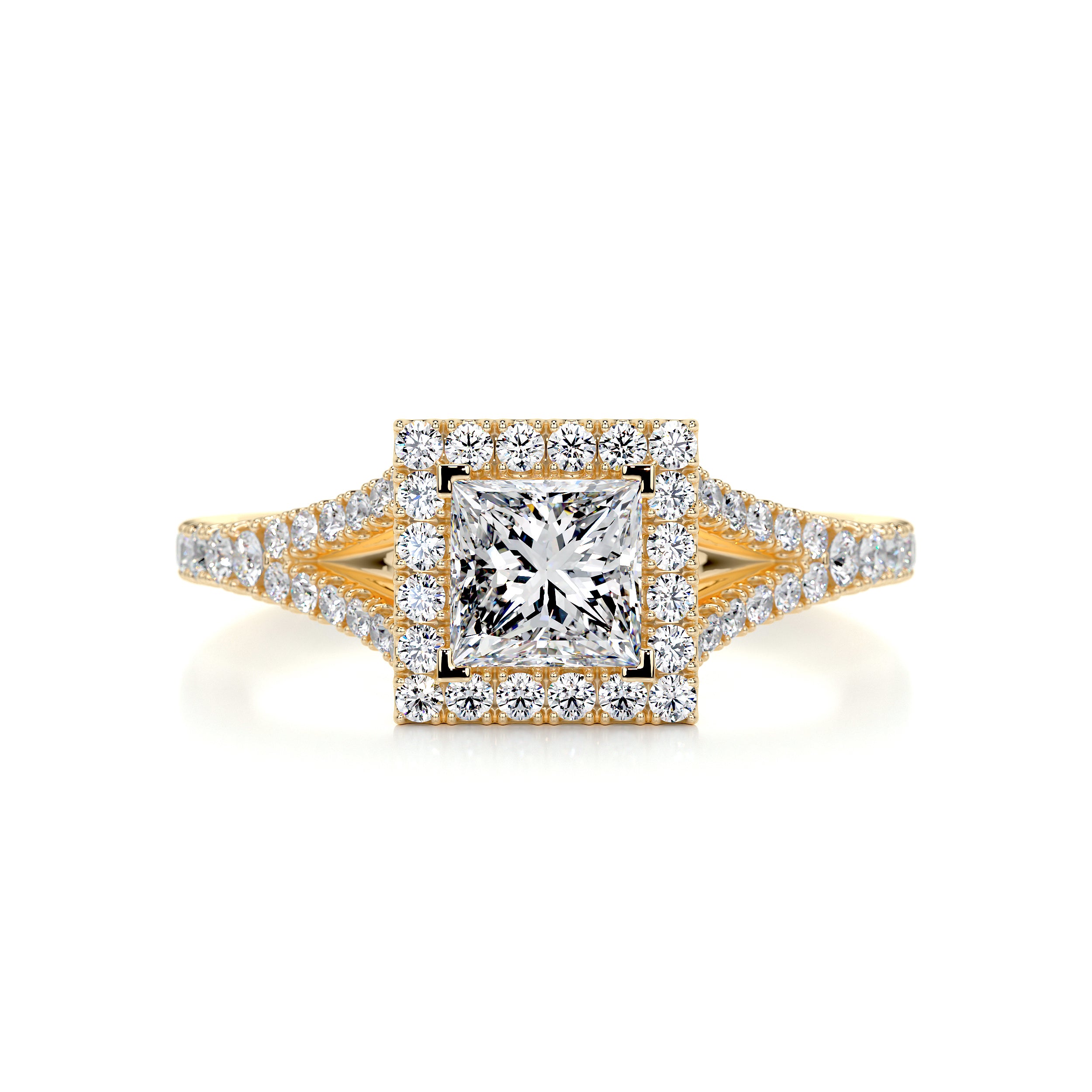 Celia Diamond Engagement Ring -18K Yellow Gold