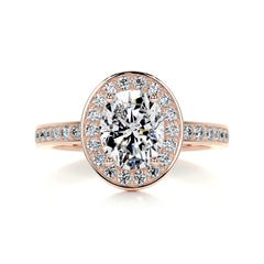 Raina Diamond Engagement Ring -14K Rose Gold