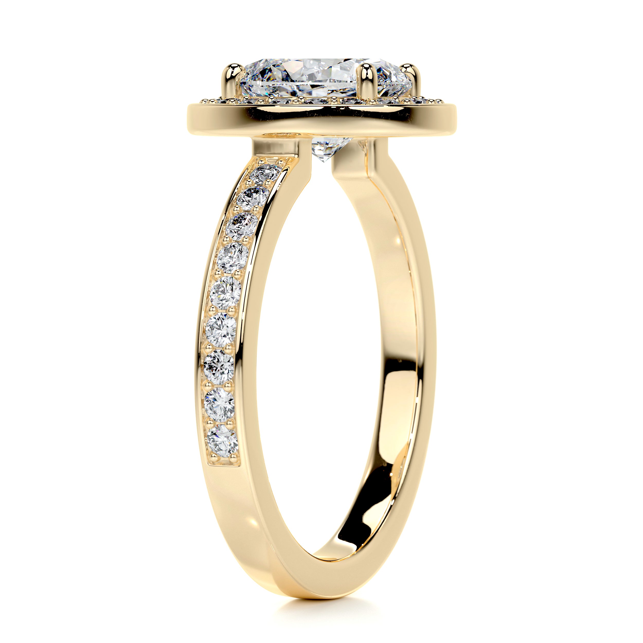 Raina Diamond Engagement Ring -18K Yellow Gold