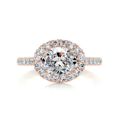Alessandra Diamond Engagement Ring -14K Rose Gold