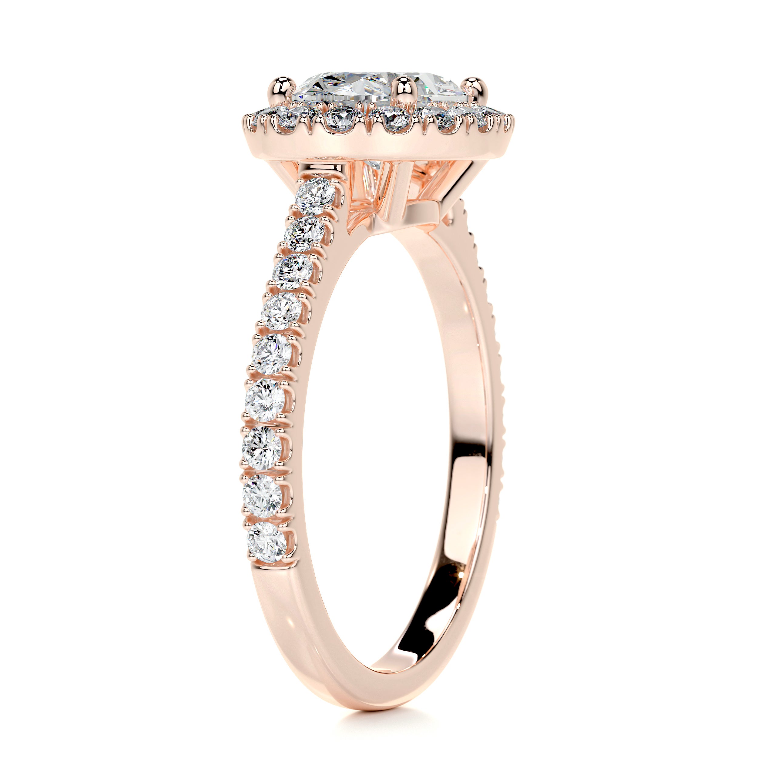Alessandra Diamond Engagement Ring -14K Rose Gold