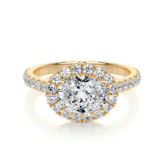 Alessandra Lab Grown Diamond Ring -18K Yellow Gold