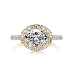 Alessandra Diamond Engagement Ring -18K Yellow Gold