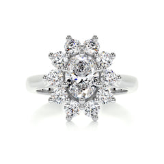 La Fleur Diamond Engagement Ring -Platinum
