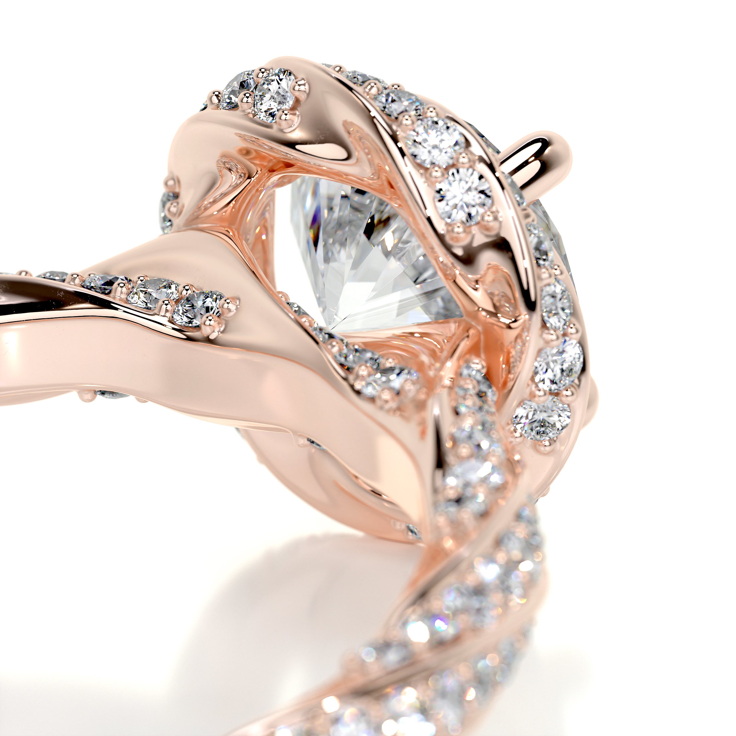Joanne Diamond Engagement Ring   (1.50 Carat) -14K Rose Gold