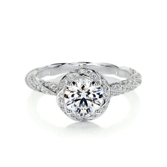 Joanne Lab Grown Diamond Ring Round - Platinum