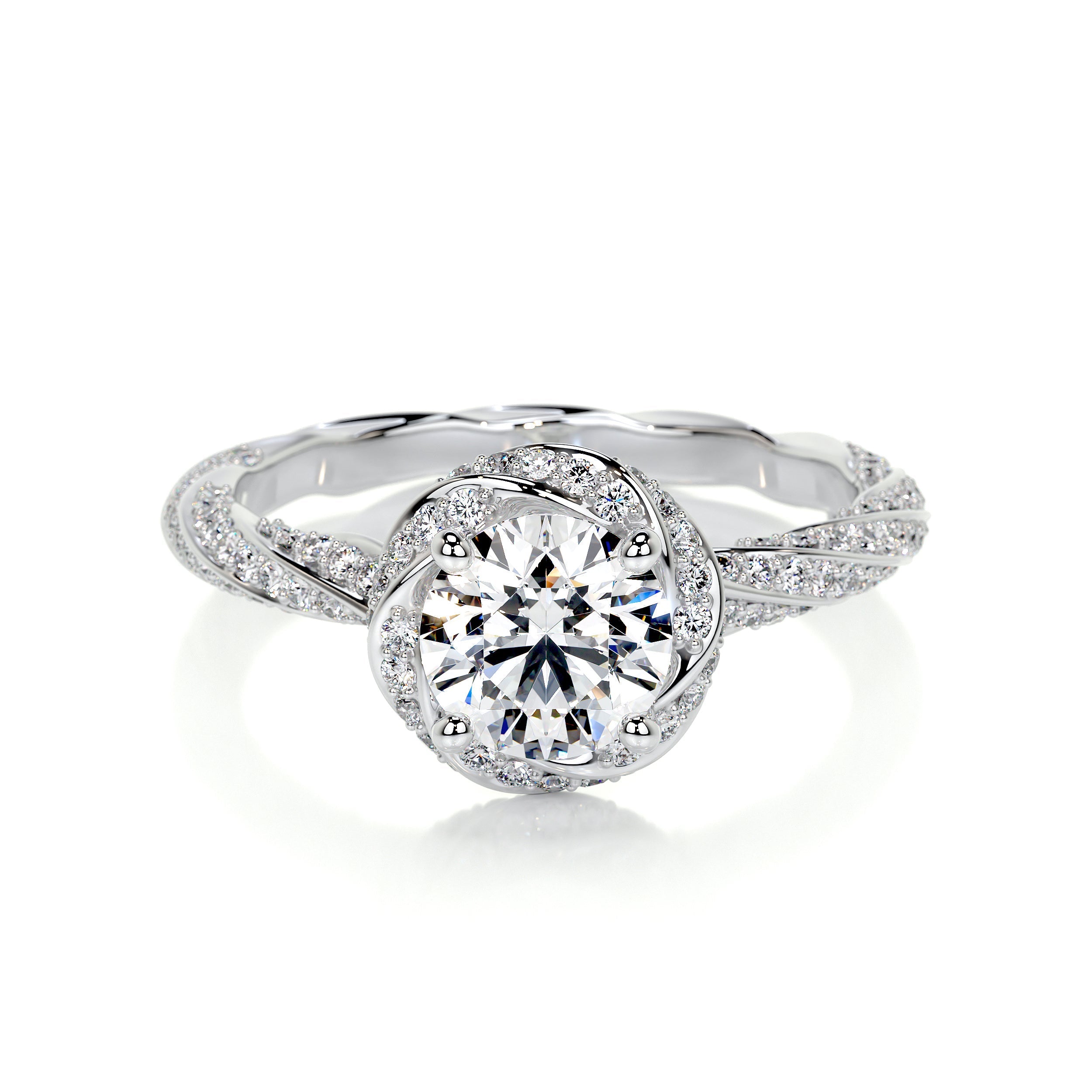 Joanne Lab Grown Diamond Ring   (1.50 Carat) -18K White Gold