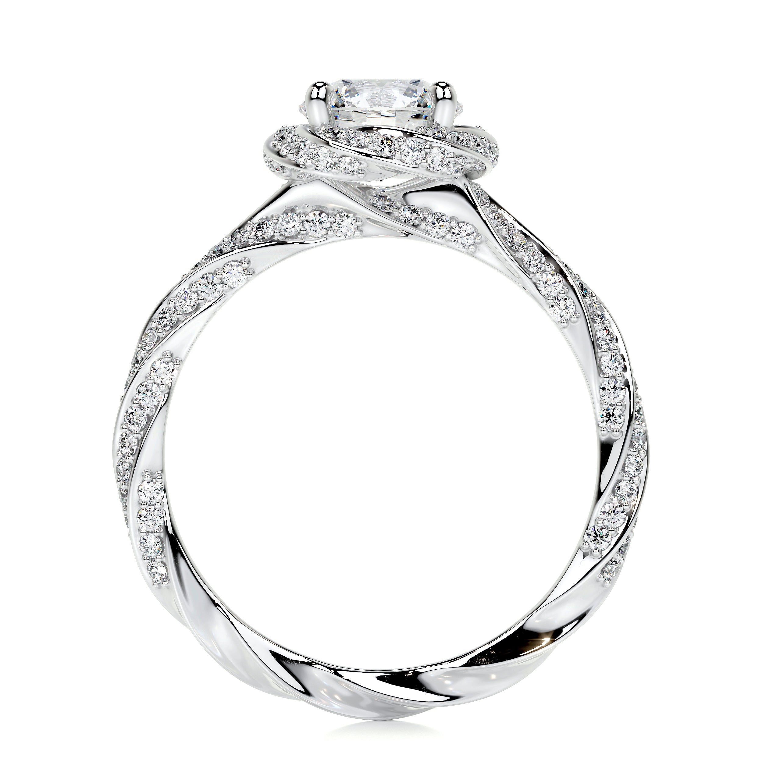 Joanne Lab Grown Diamond Ring   (1.50 Carat) -14K White Gold