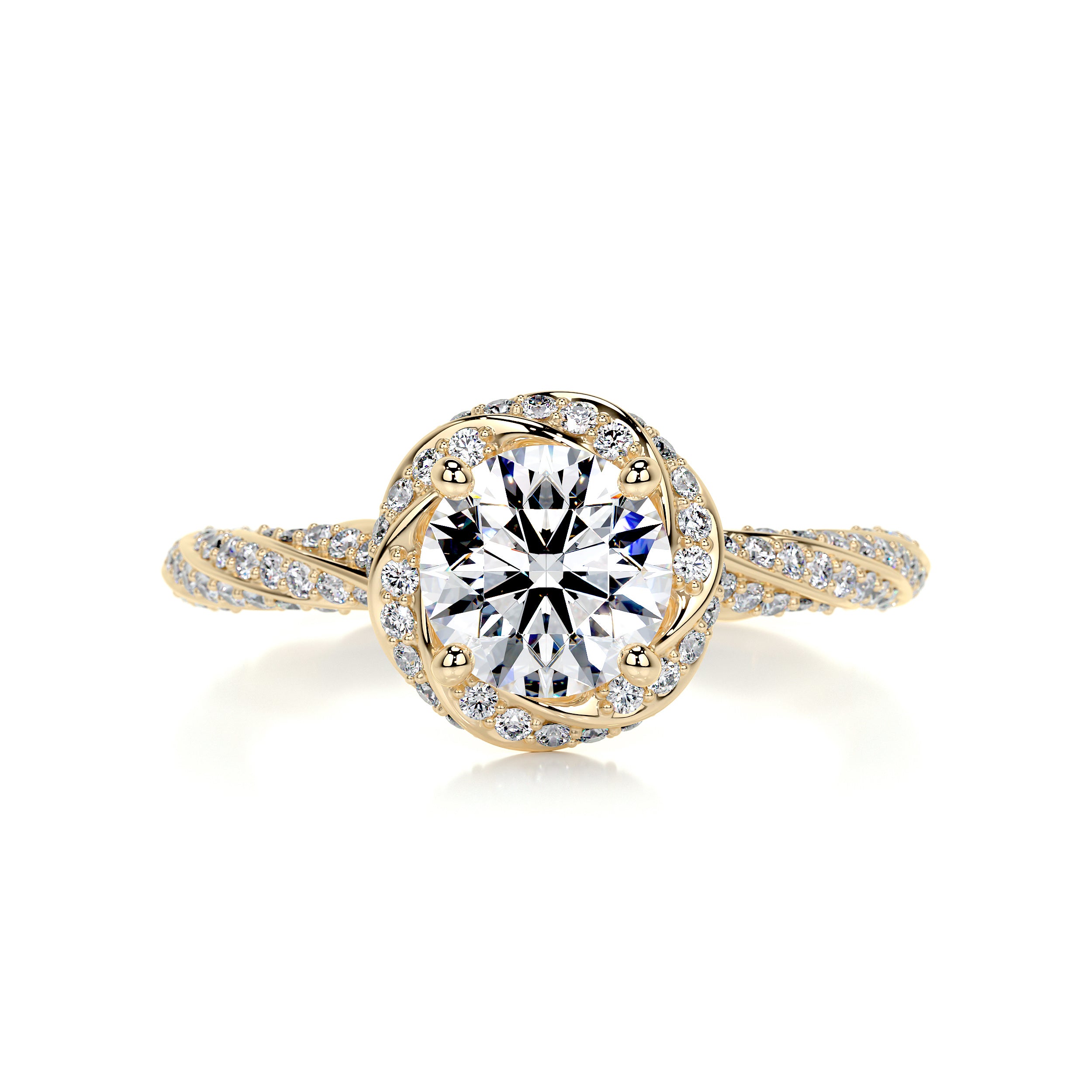 Joanne Diamond Engagement Ring -18K Yellow Gold