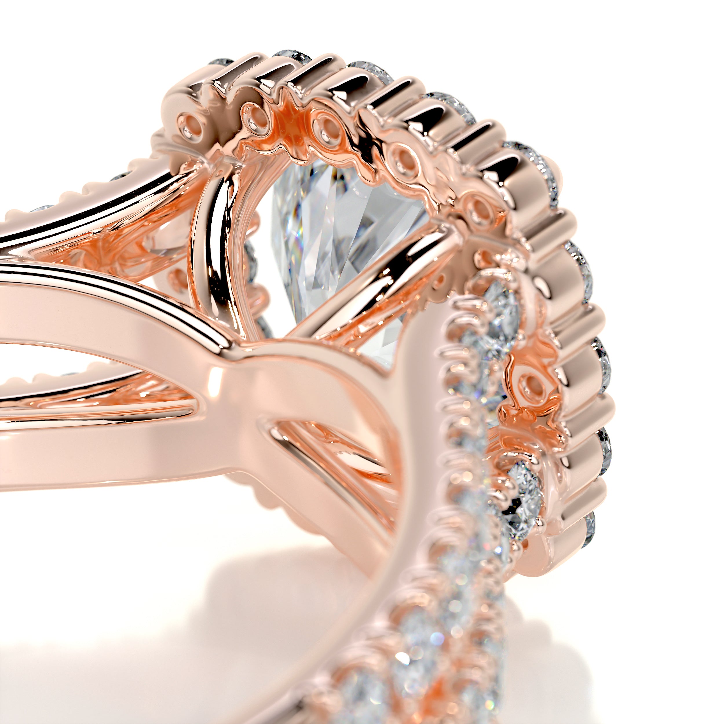 Hilary Diamond Engagement Ring -14K Rose Gold