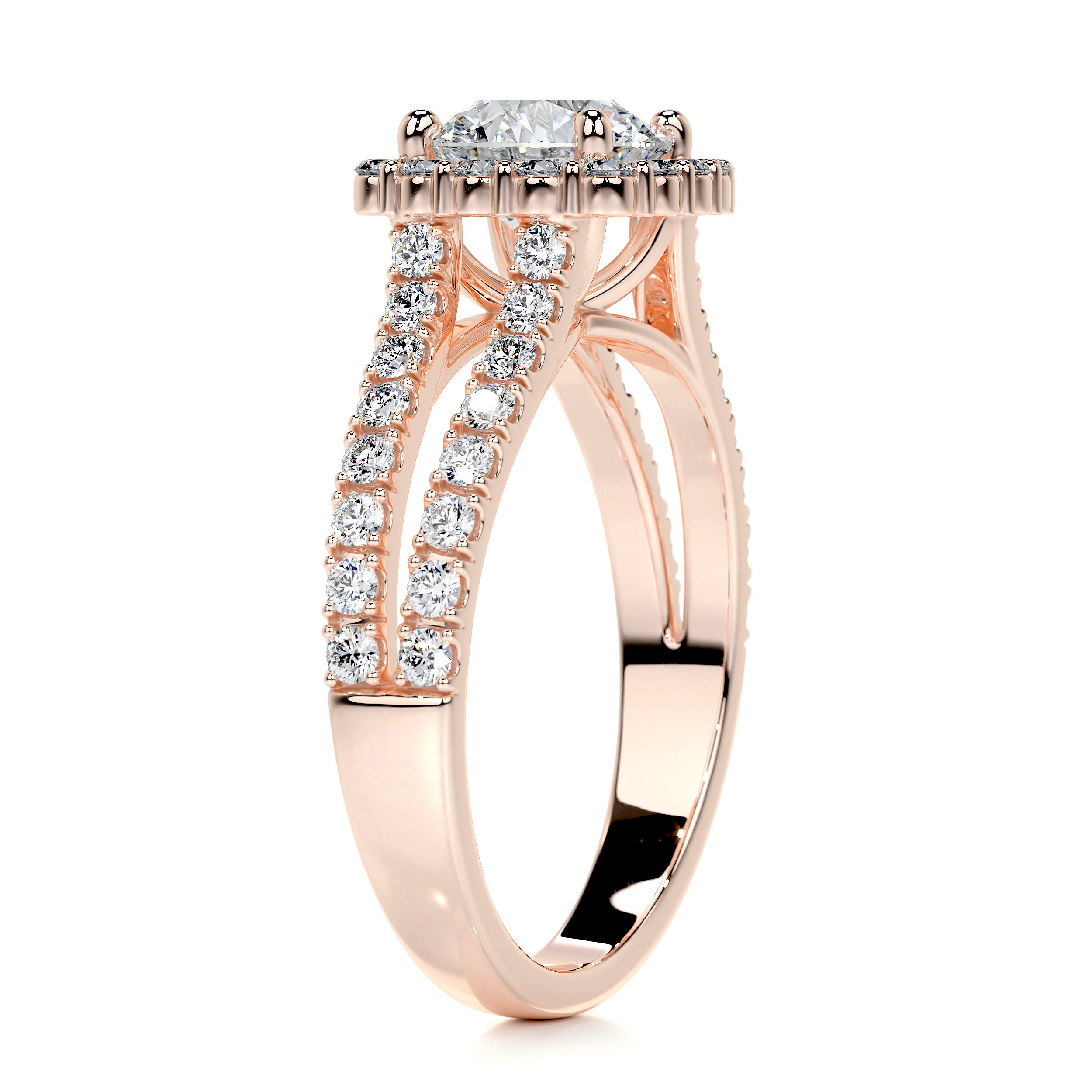 Hilary Diamond Engagement Ring -14K Rose Gold