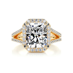 Marina Diamond Engagement Ring -18K Yellow Gold