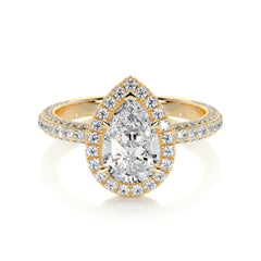 Beverly Lab Grown Diamond Ring -18K Yellow Gold