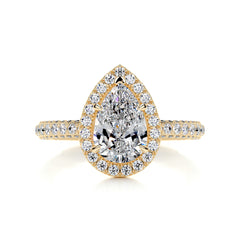 Beverly Diamond Engagement Ring -18K Yellow Gold