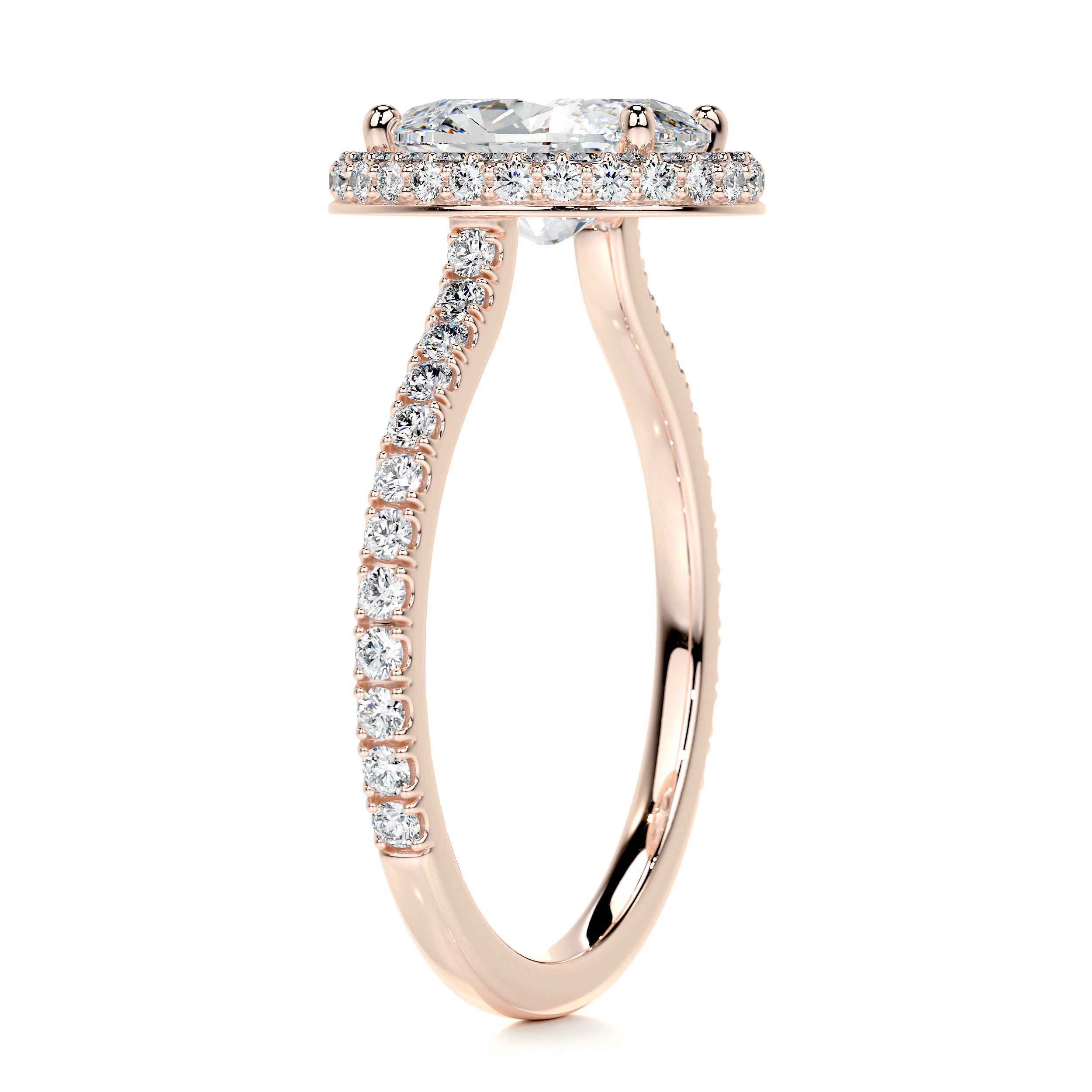 Parker Diamond Engagement Ring   (2.40 Carat) -14K Rose Gold