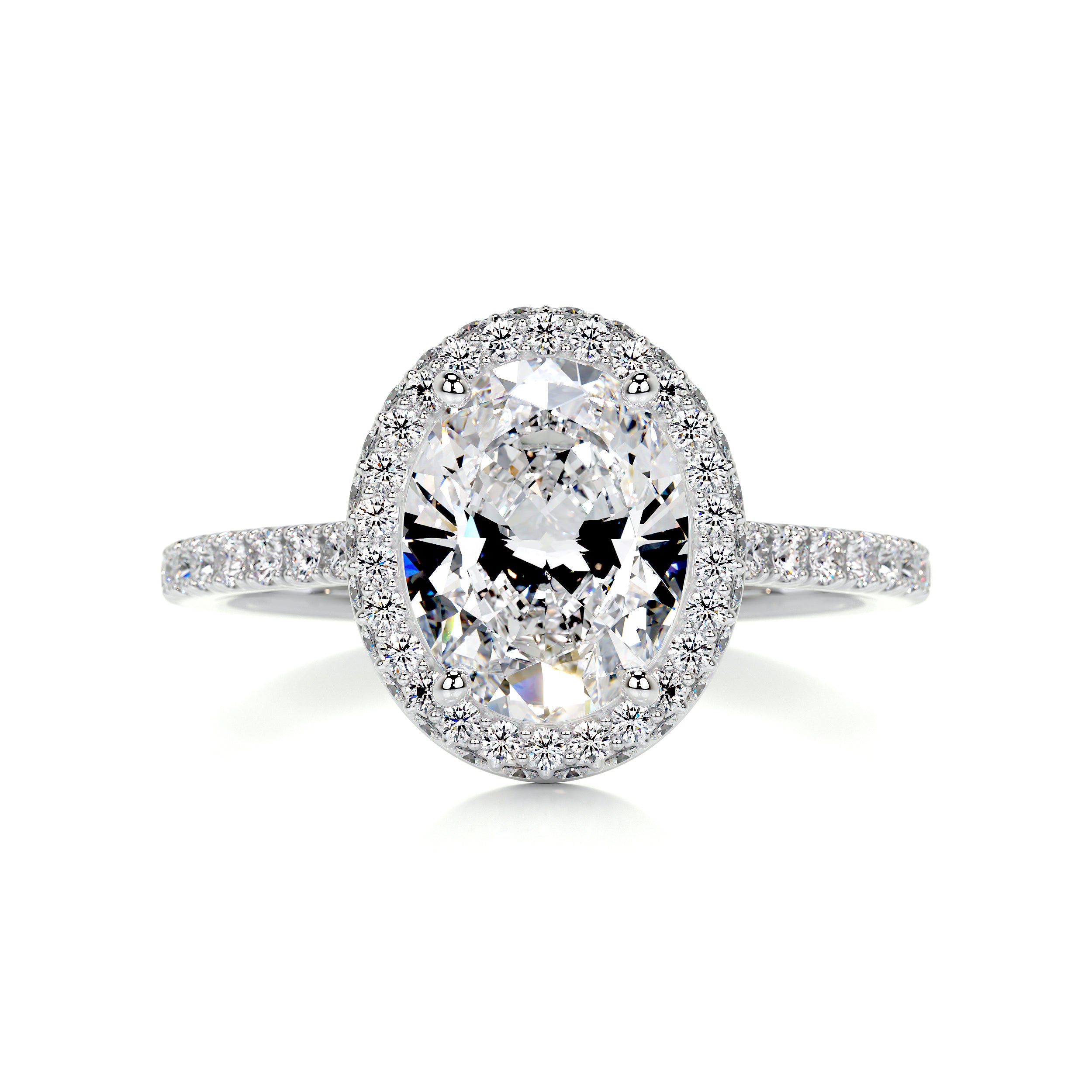 Parker Diamond Engagement Ring   (2.40 Carat) -14K White Gold