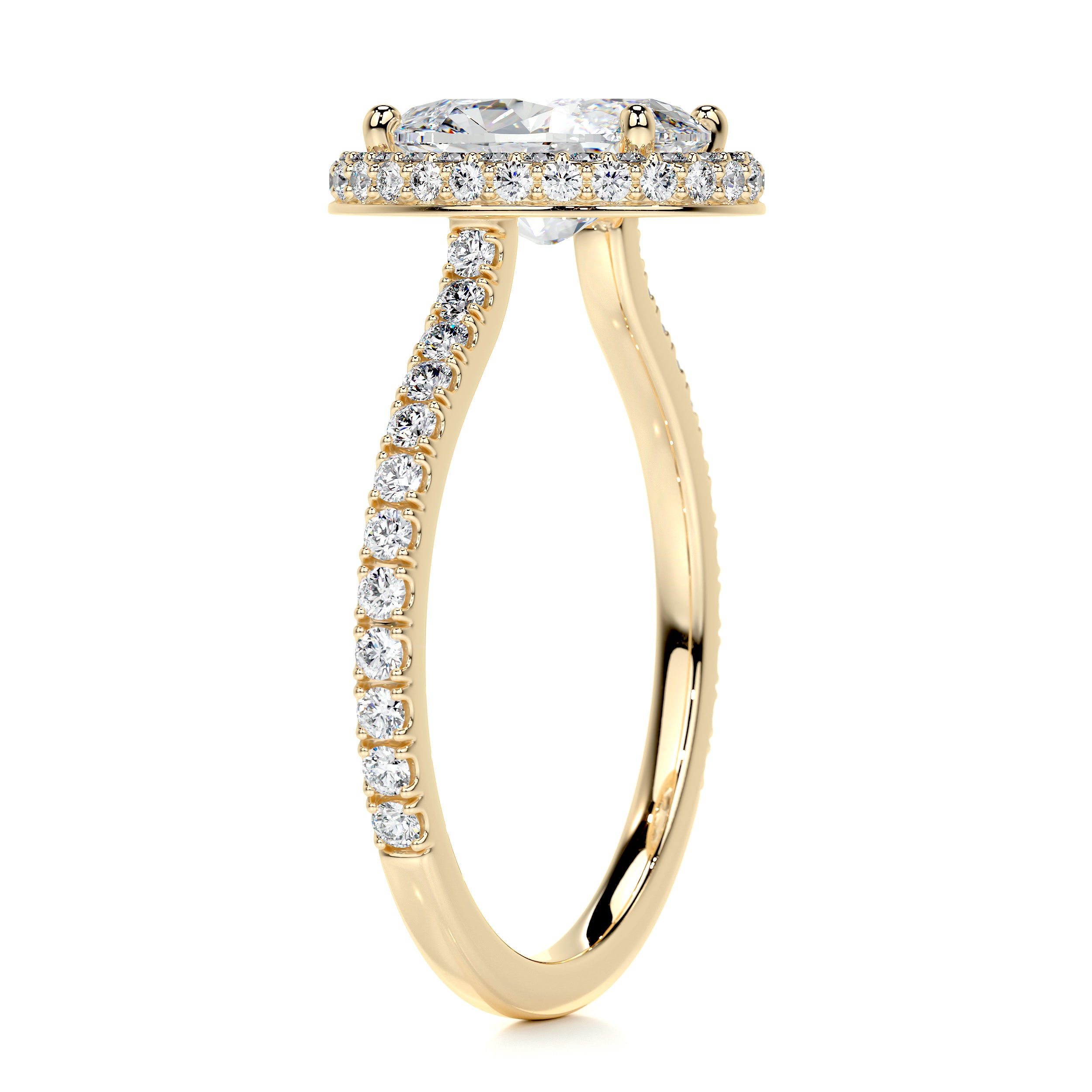 Parker Diamond Engagement Ring   (2.40 Carat) -18K Yellow Gold