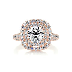 Carmen Diamond Engagement Ring -14K Rose Gold
