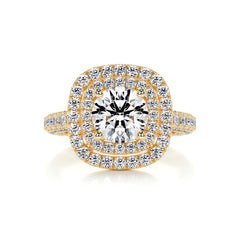 Carmen Diamond Engagement Ring -18K Yellow Gold
