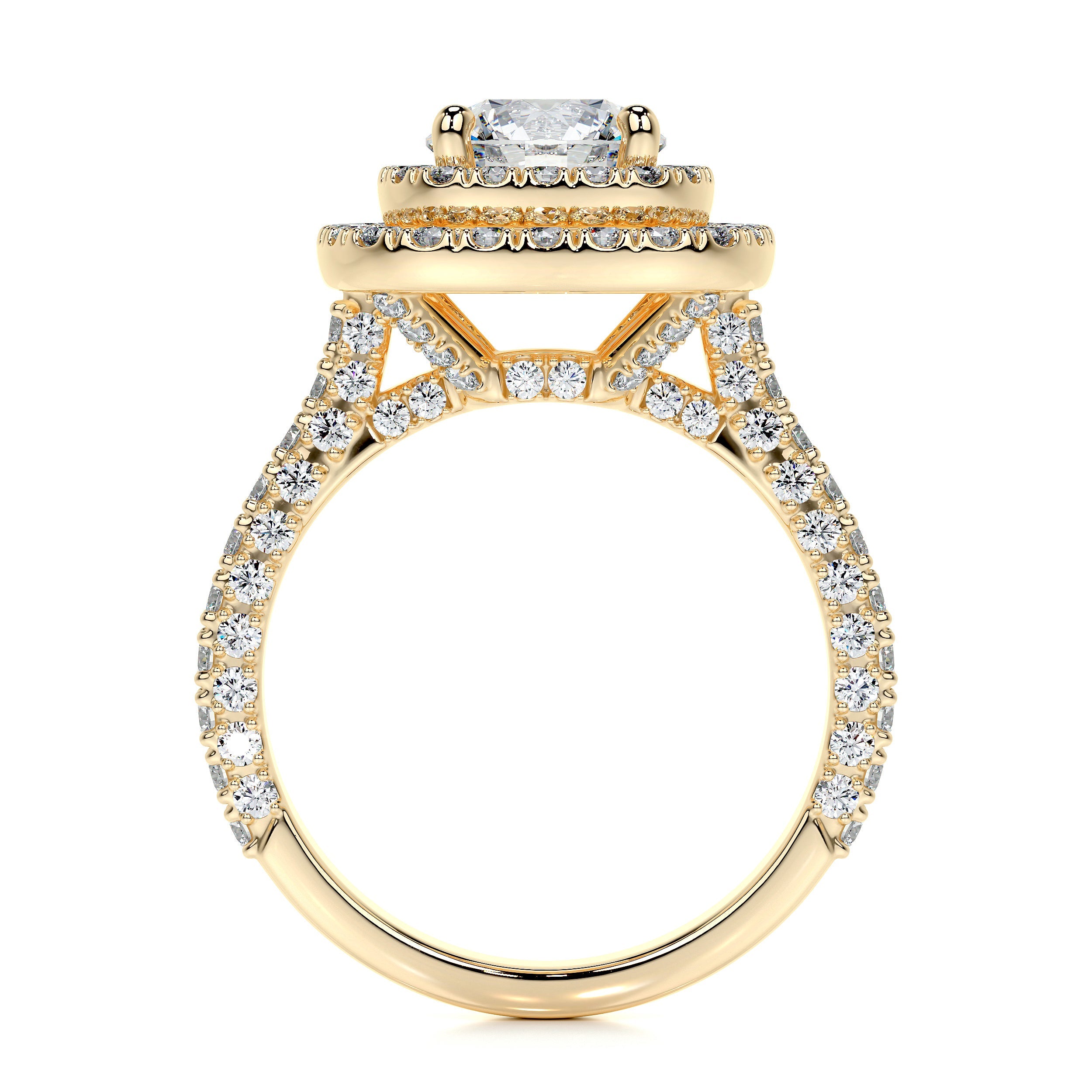 Carmen Lab Grown Diamond Ring   (2.25 Carat) -18K Yellow Gold