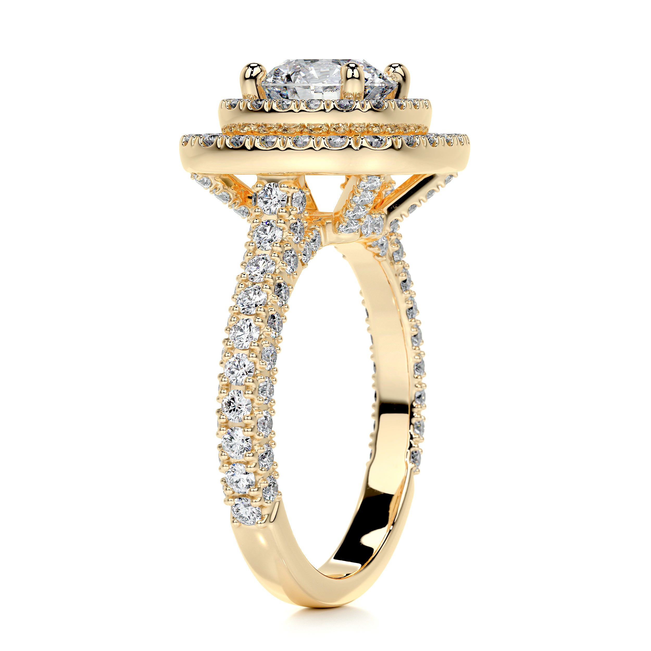 Carmen Diamond Engagement Ring -18K Yellow Gold