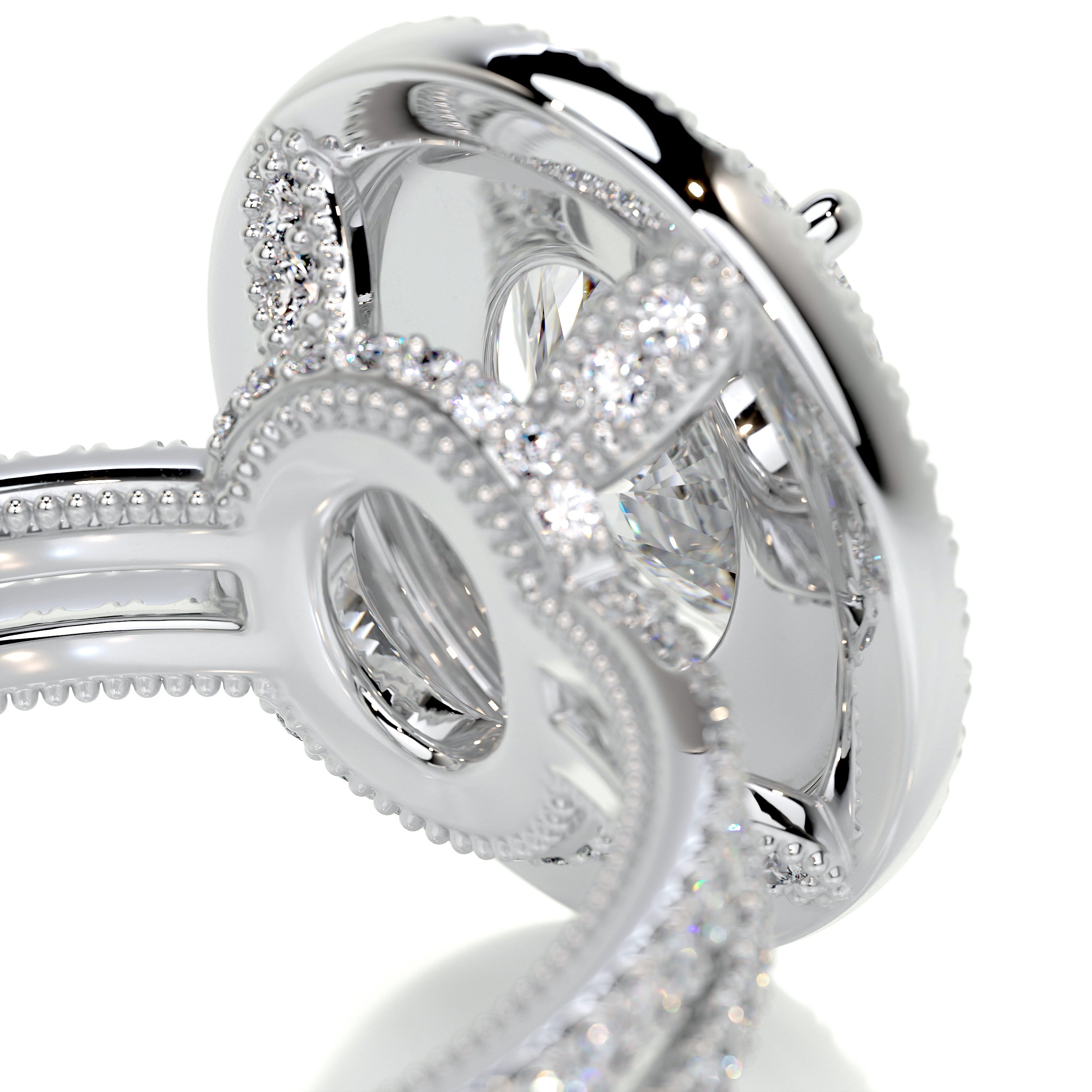 Willa Diamond Engagement Ring   (3 Carat) -Platinum