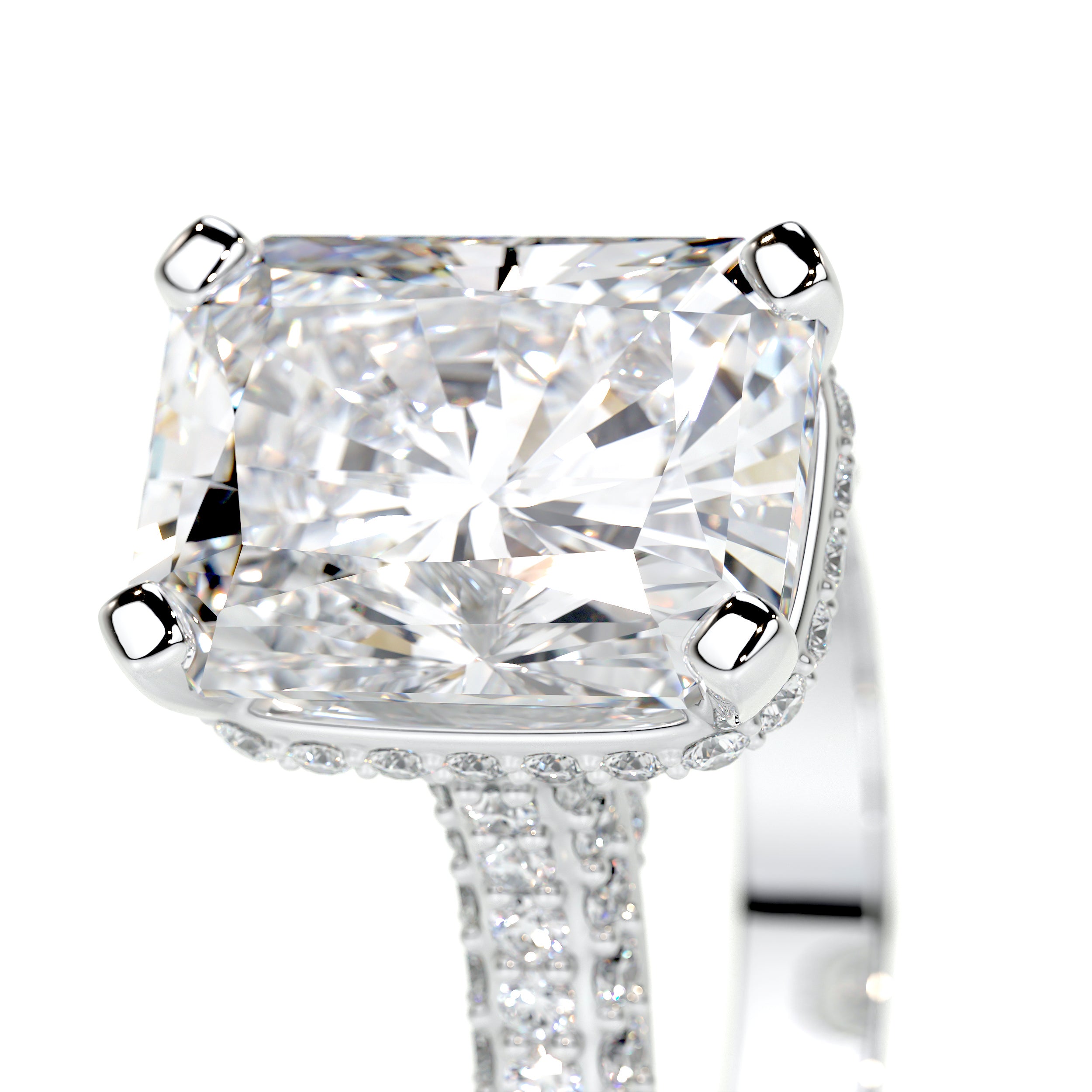 Joana Lab Grown Diamond Ring   (3 Carat) -18K White Gold
