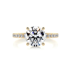 Nellie Diamond Engagement Ring -18K Yellow Gold