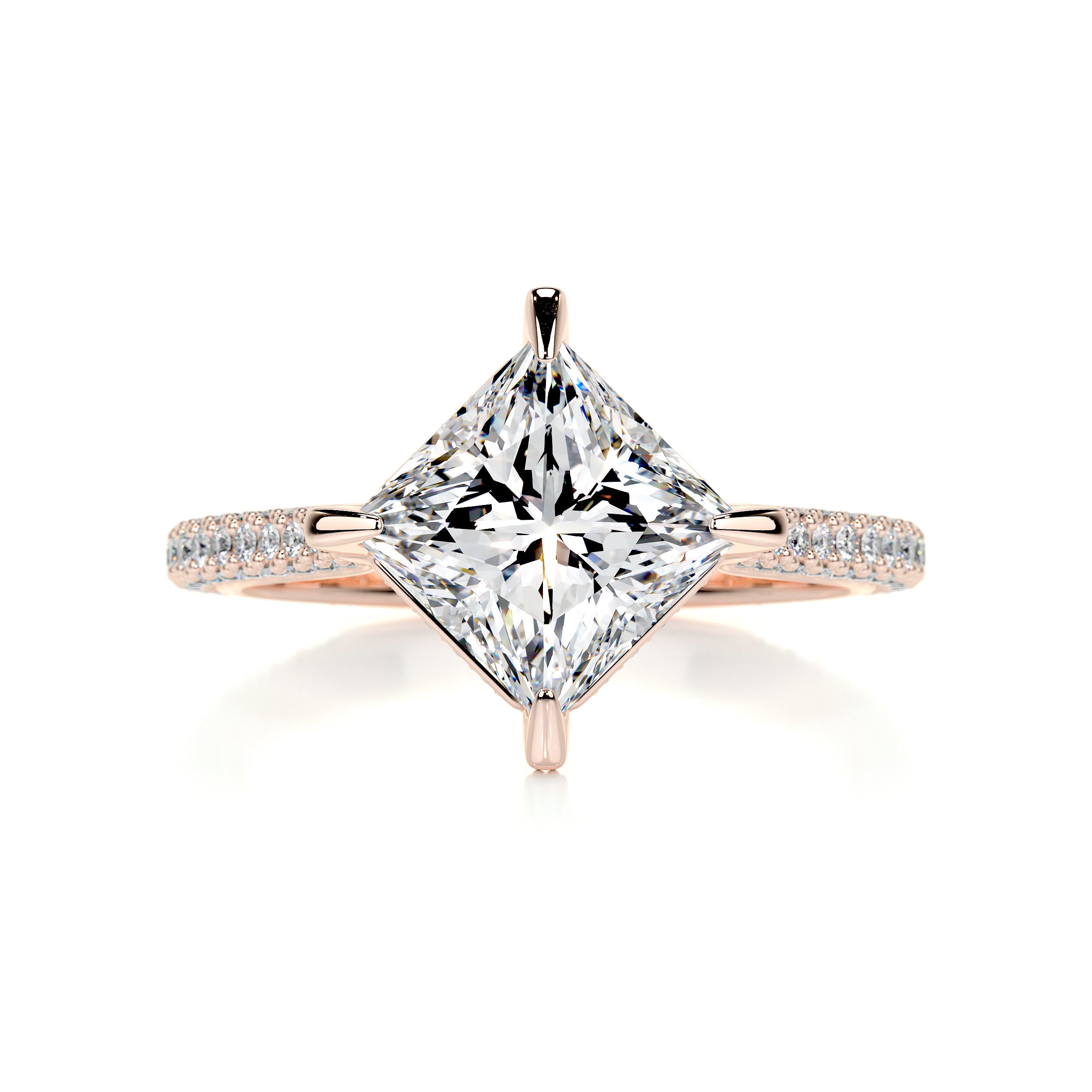 Jocelyn Diamond Engagement Ring   (2.50 Carat) -14K Rose Gold