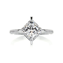 Jocelyn Diamond Engagement Ring -18K White Gold
