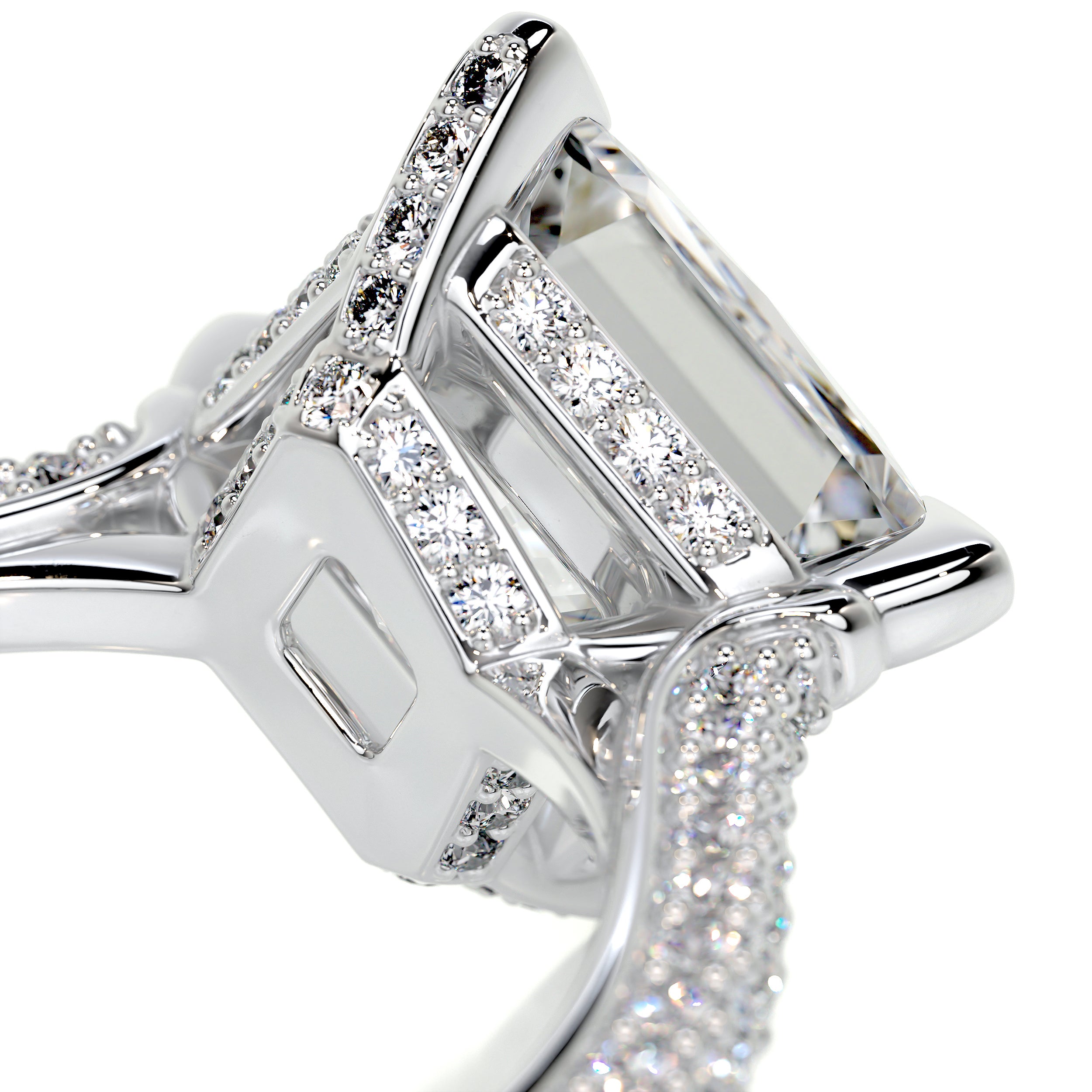 Jocelyn Diamond Engagement Ring -18K White Gold