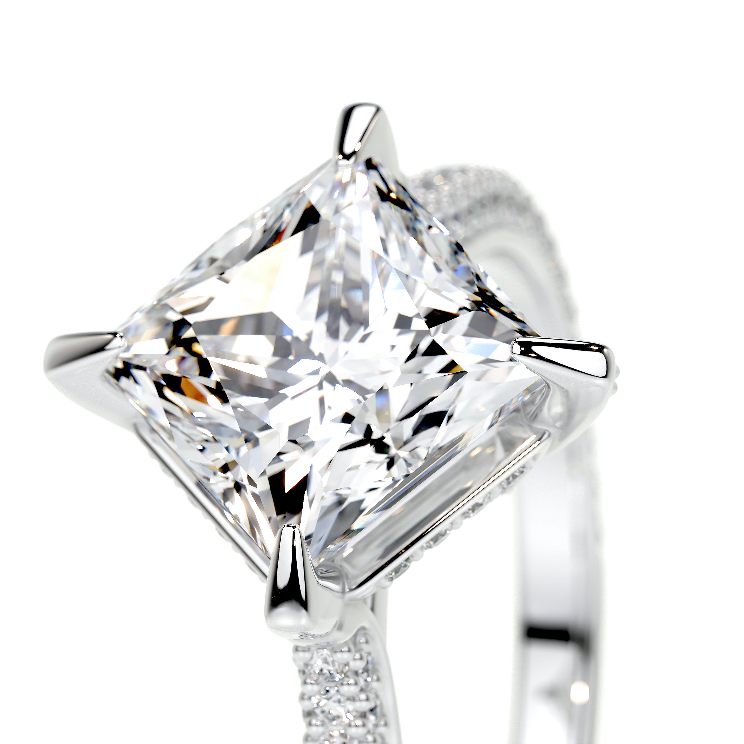 Jocelyn Lab Grown Diamond Ring   (2.50 Carat) -14K White Gold