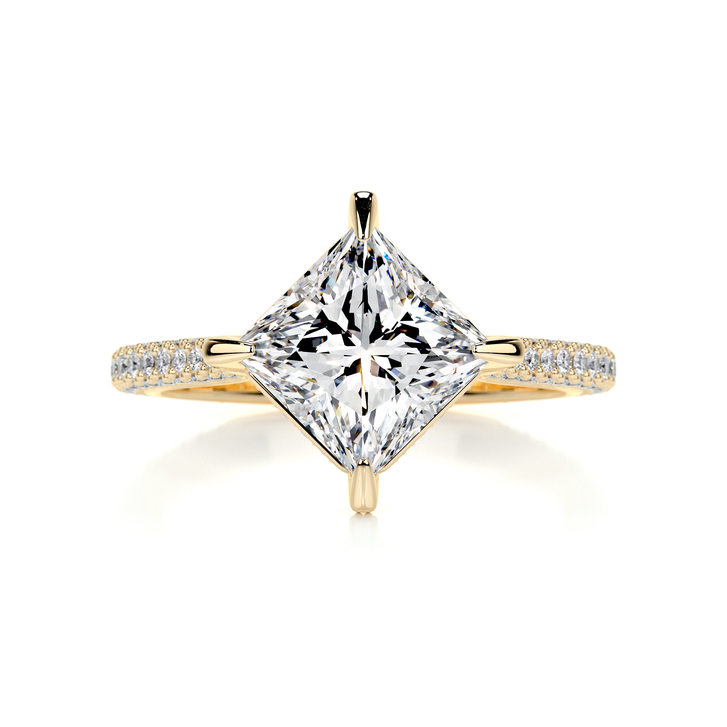 Jocelyn Diamond Engagement Ring   (2.50 Carat) -18K Yellow Gold