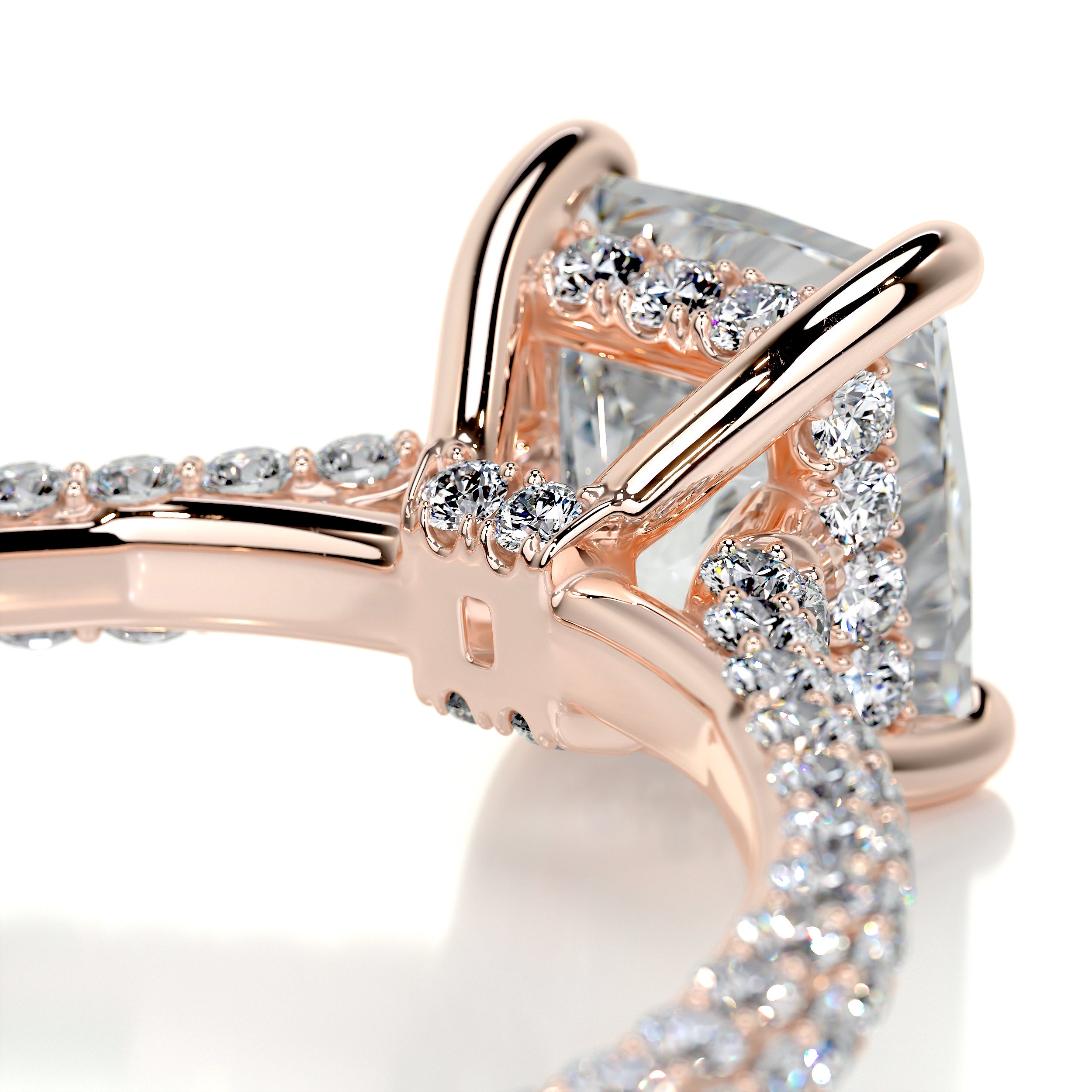 Fiona Diamond Engagement Ring   (2.50 Carat) -14K Rose Gold